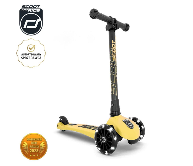 Scoot & Ride Highwaykick 3 LED Hulajnoga Balansowa 3+ Lemon - 580583 - zdjęcie 2